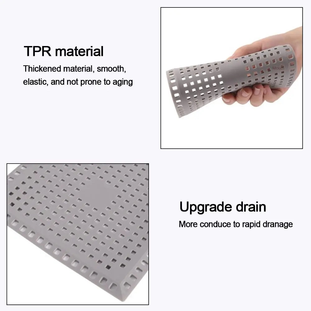 Useful NEW Sink Strainer Floor Drain Anti-blocking Mesh Trap Hair Clean Up Waste Catcher Kitchen Bathroom Accessories Oasis Select