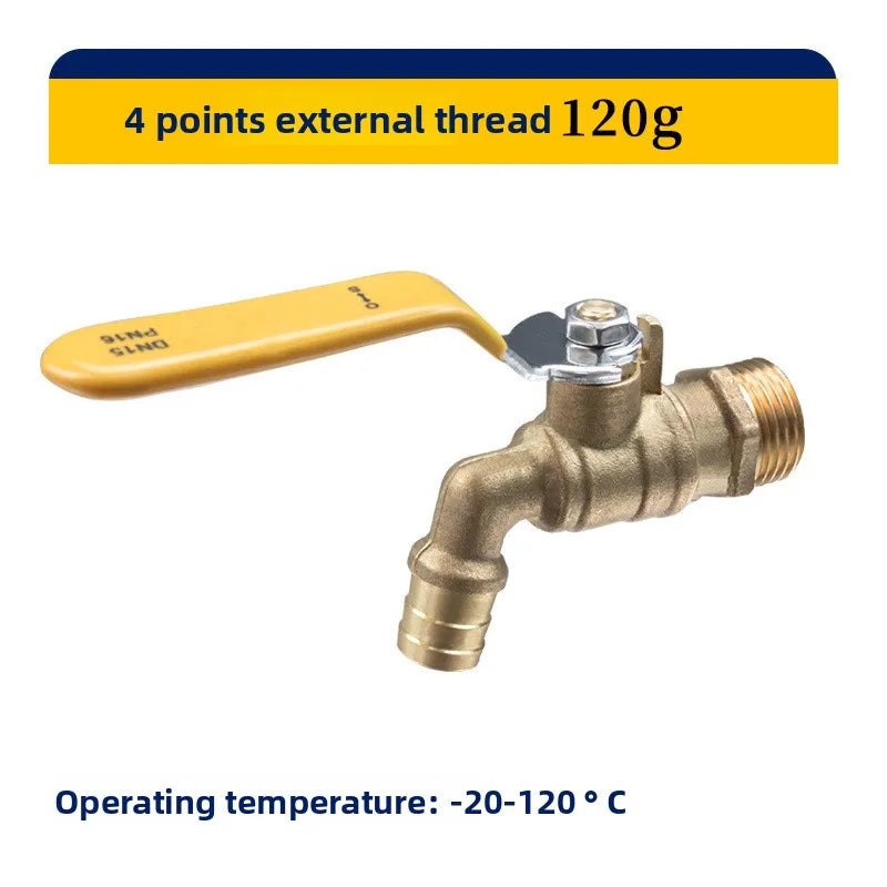 Thicken Garden Tap Faucet 1/2'' 3/4'' Metal Snap Fittings BSP Garden Hose Connector Home Outdoor Garden Tools