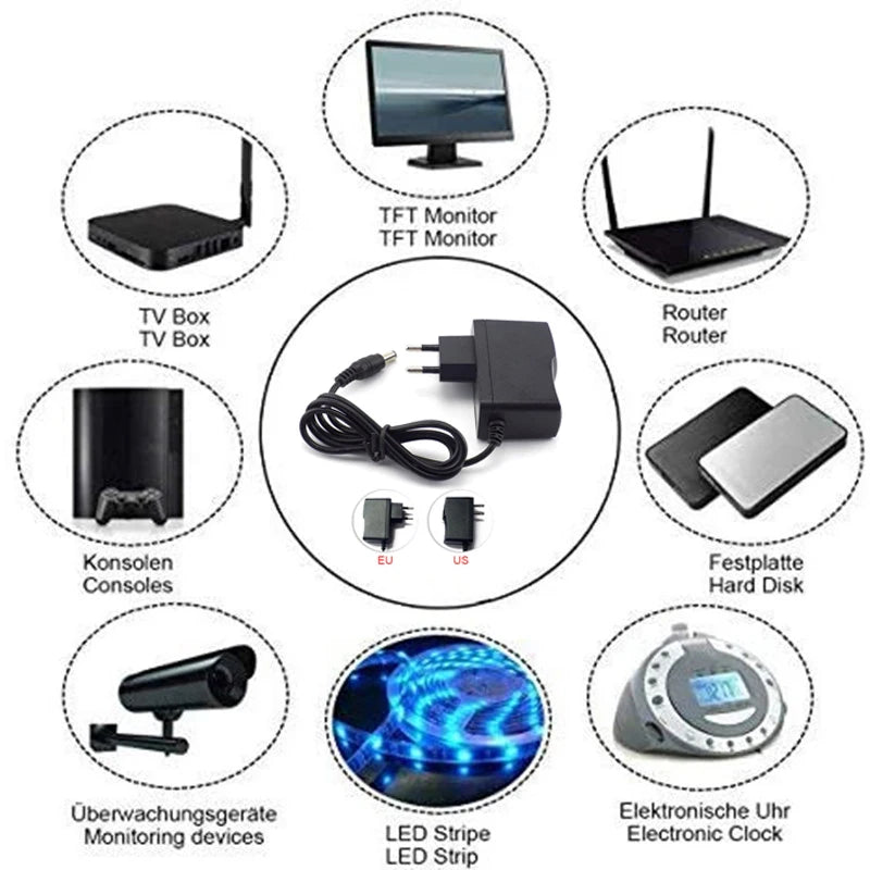 AC 220V To 5V 12V 24V Power Supply Adapter 1A 2A 3A 5A 6A 8A 10A Charger Universal Switching Power Supply Adapter 5 12 24 V Volt Oasis Select