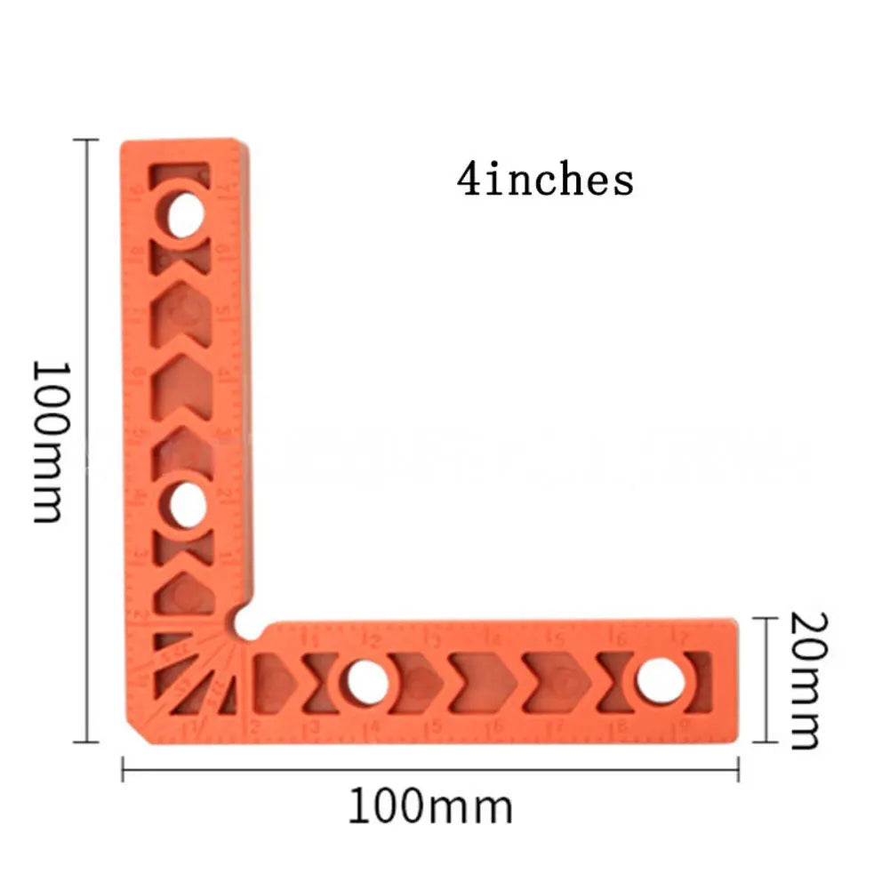  Right Angle Fixing Clip 90 Degree L-shaped Positioning Squares Right Angle Clamps Woodworking Carpenter Tool Oasis Select 4inch