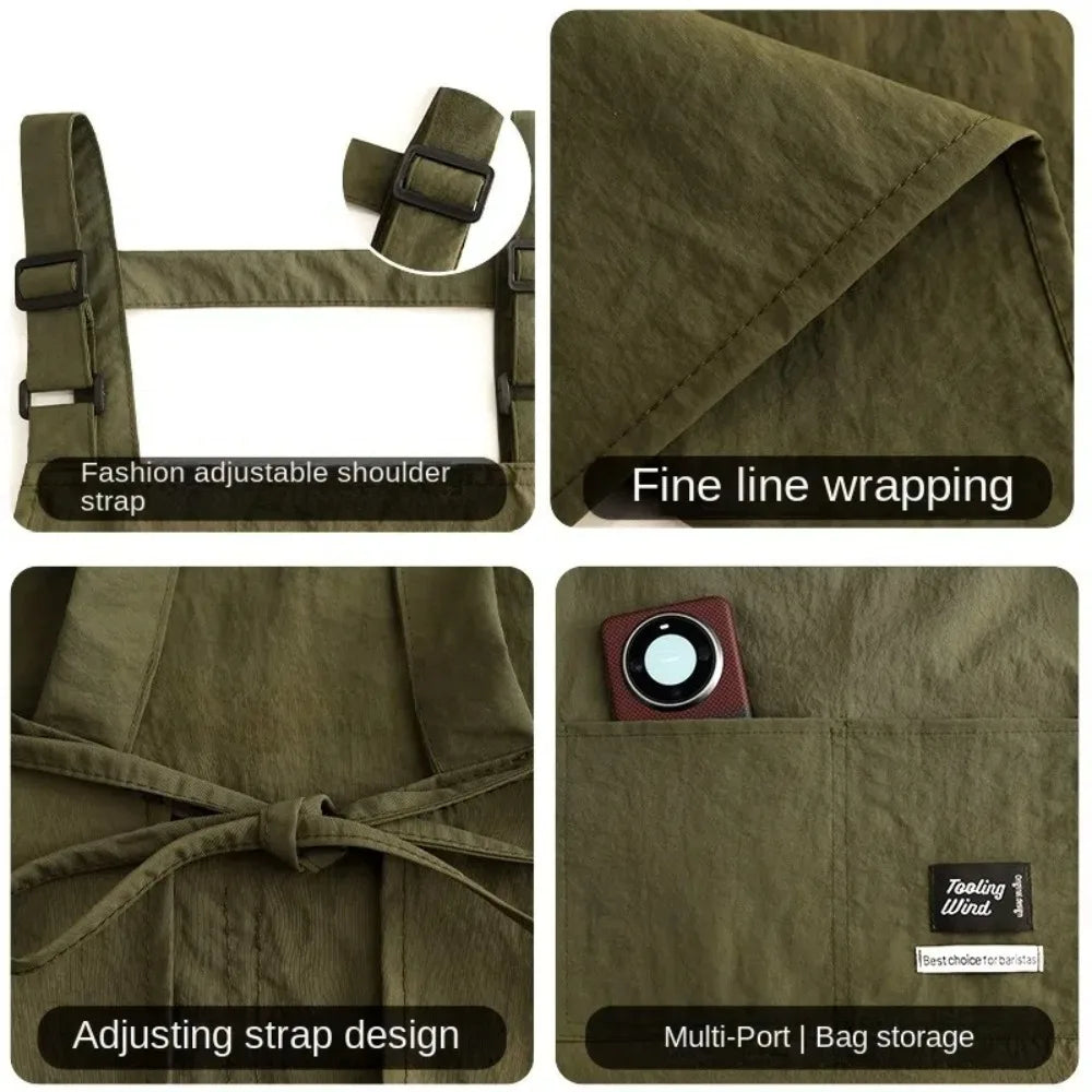 Professional Barber Apron – Waterproof, Breathable, 2 Sizes & Pocket