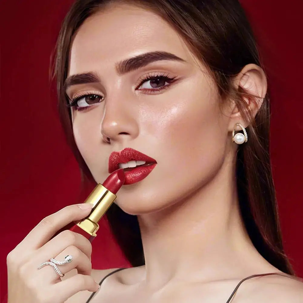 SAM SUGAR Gold Bar Glitter Lipstick – 6 Shades, Long Lasting