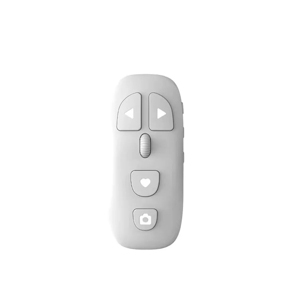 Stable Signal Transmission Bluetooth Remote Control Zoom & Focus Fingertip Control Camera Remote Control Multi-functional Oasis Select White