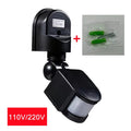 12V PIR Motion Sensor Switch – Auto Infrared Light Detector Motion Sensor Switch Oasis Select Black-AC110-240V