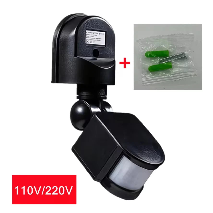 12V PIR Motion Sensor Switch – Auto Infrared Light Detector Motion Sensor Switch Oasis Select Black-AC110-240V
