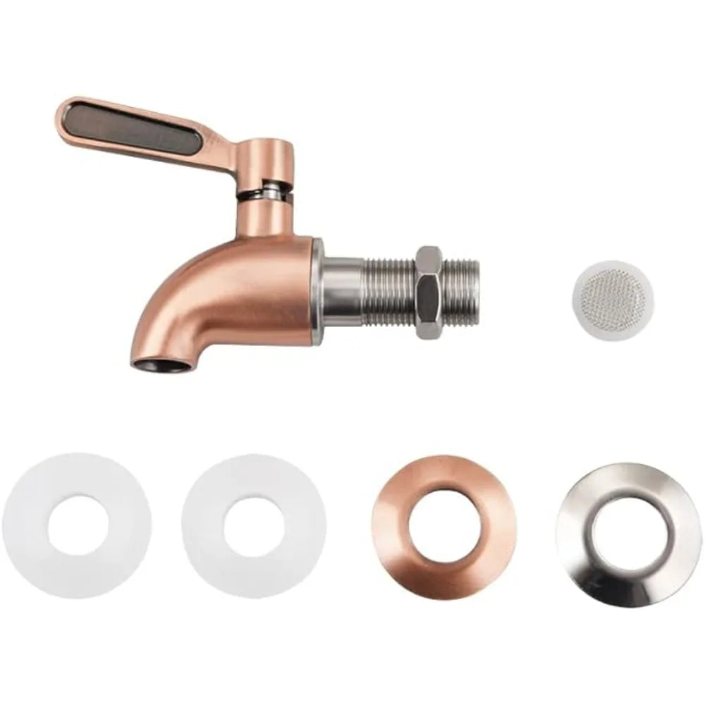 Spigot for Beverage Dispenser Stainless Steel Metal Spigot Dispenser Jar Juice Cold Drink Wine Beer Replacement Faucet Dropship Oasis Select