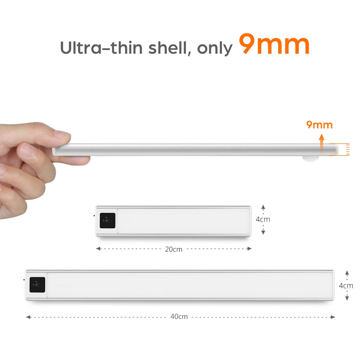 USB LED Bar Light Motion Sensor 20CM/40CM Hand Scan Control Night Light for Kitchen Wardrobe Cabinet Aluminium Body Oasis Select