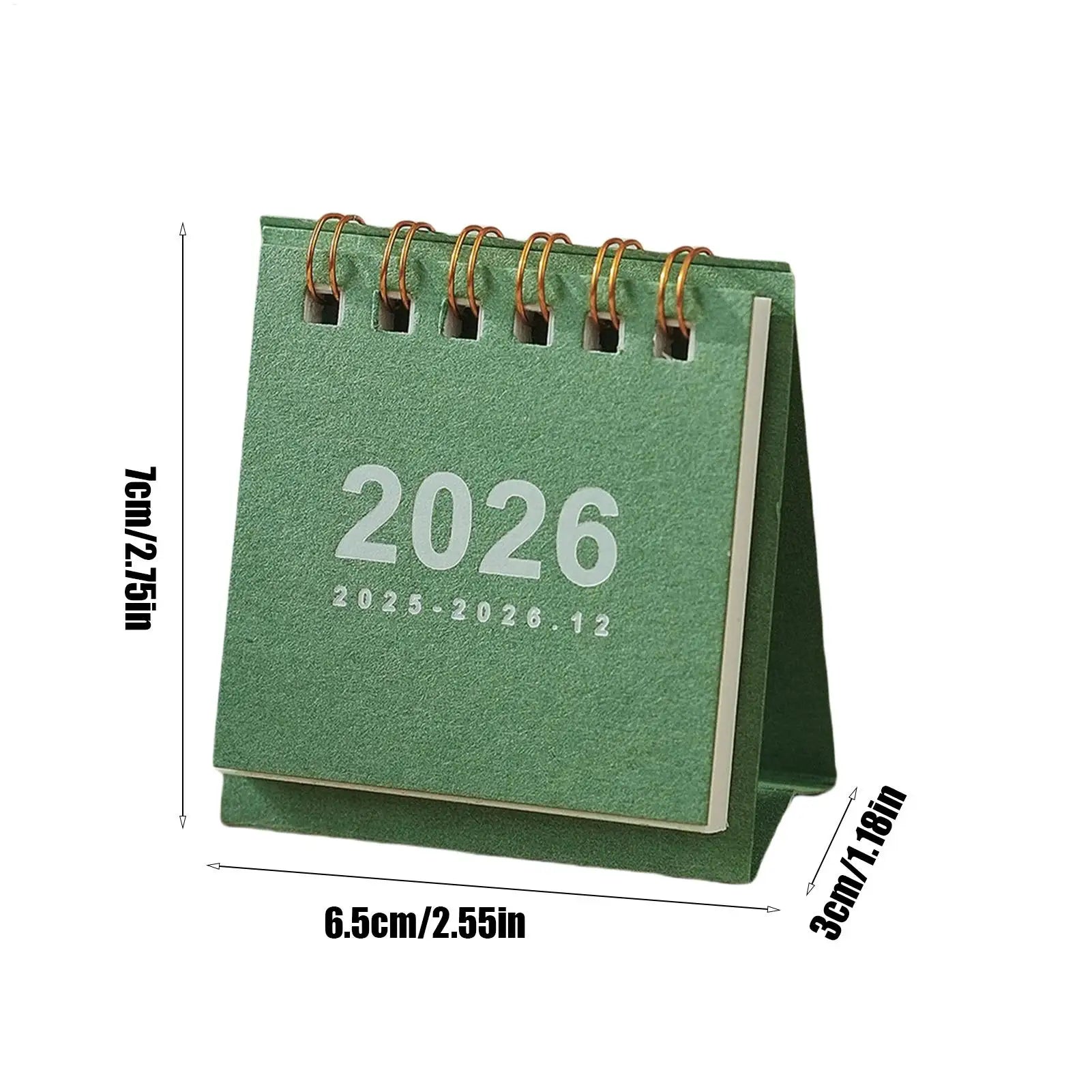 Small Desk Calendar 12 Months Desktop Calendar Daily Scheduler Aesthetic Paper Offices Supplies Yearly Planner for Offices Home Oasis Select