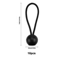 10PC Fixing Tarpaulin Rope Tarp Canopy Bungee Cords Strap Elastic Tent Bungees Ball Camping Accessories Easy Carrying Small tool Oasis Select 10cm
