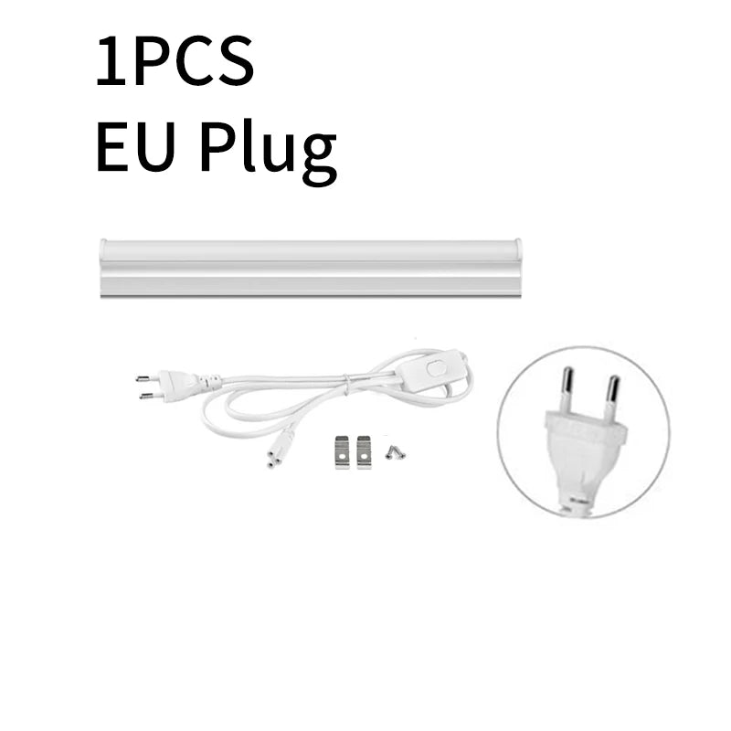 LED Tube Light Bar 29cm T5 Fluorescent 1-5 Pcs 220V 6W Kitchen Bathroom Bedroom Cabinet Lighting - Energy Efficient Bulbs Tube Oasis Select White 1Pcs T5 Tube