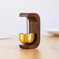 2026 New Arrival！Dopamine Home Wind-Bell Magnetic Inhalation Beech Wood Copper Bell Walnut Ornament Reminder Decorative Bell Oasis Select 3BF045