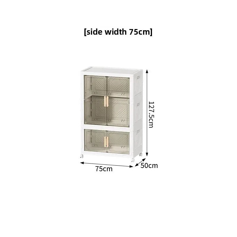 Multi-functional Wardrobe baby clothes storage box household large-capacity locker Oasis Select 75cmE