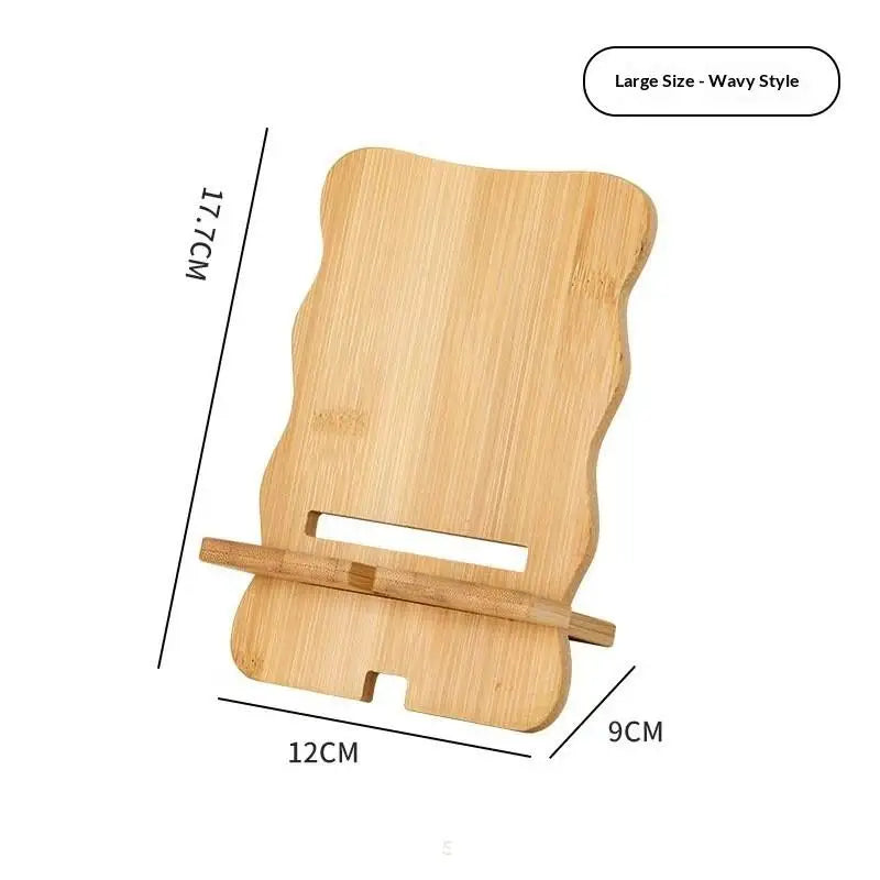1pcs Wooden Desktop Phone Holder Desktop Lazy Mobile Phone Stand Tablet Stand Universal Multi-Functional Wooden Stand Oasis Select A3