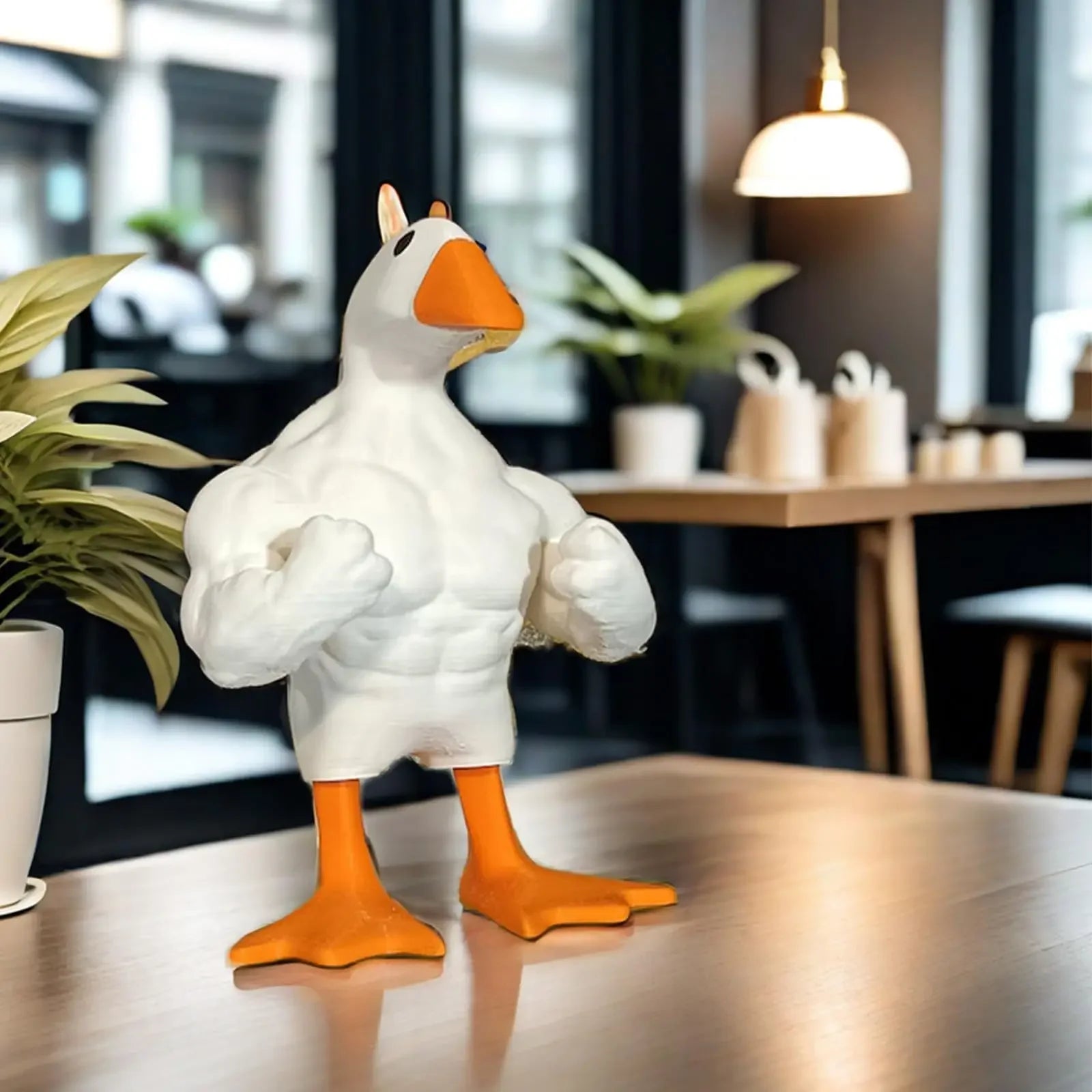 Funny Creative Muscle Duck Home Decoration Garden Decoration Home Resin Crafts Wholesale Decoration Home Decor Oasis Select