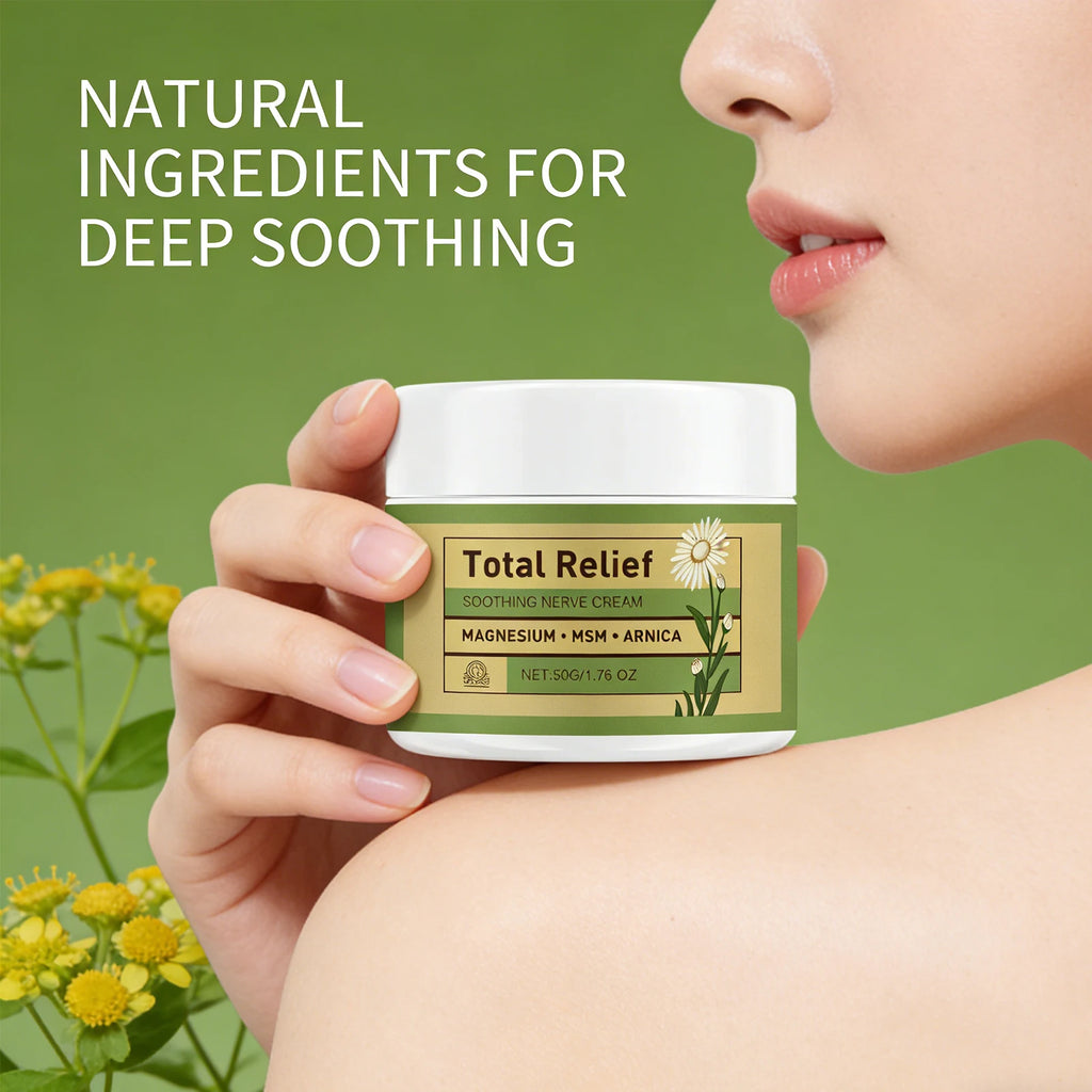 Magnesium Soothing Cream Nerves Relief Long-Lasting Hydration Prevent Drying Moisturizing Body Cream Oasis Select