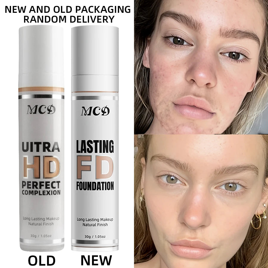 MCD 9-Shade Full Coverage Liquid Foundation | Natural Matte