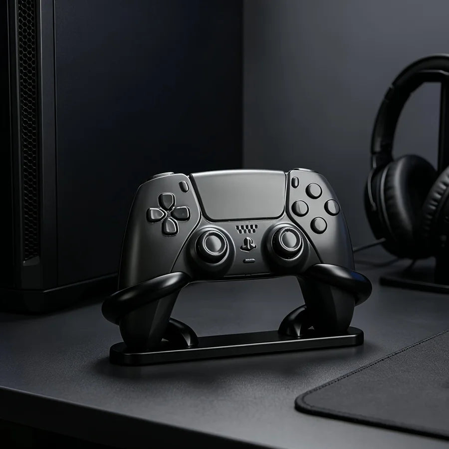 minimalism Game Controller Holder 3D Printed Anti-Slip Desk Stand Universal Gamepad Mount PS5 PS4 Xbox Gaming Desktop Organizer Oasis Select