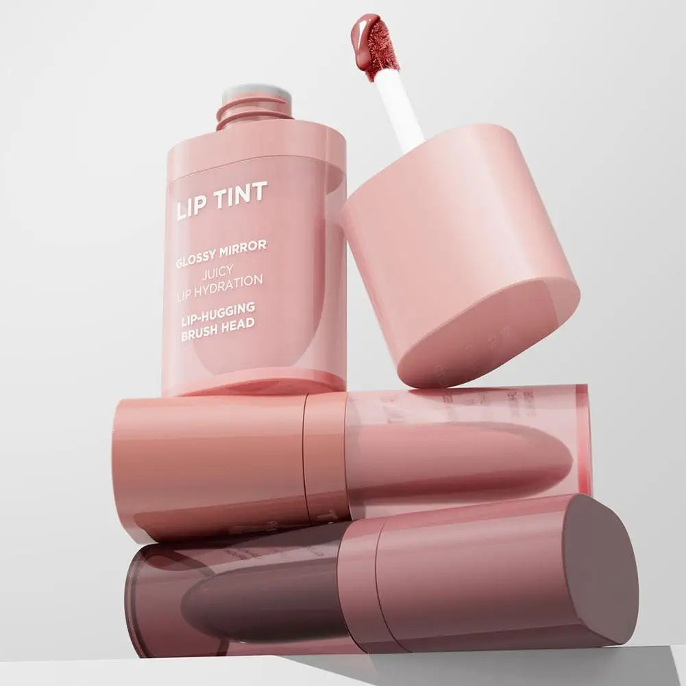 6 Colors Glossy Mirror Juicy Lip Tint Waterproof Non-stick Cup Long Lasting Moisturizing Lipstick High Shiny Lip Gloss Cosmetics Oasis Select