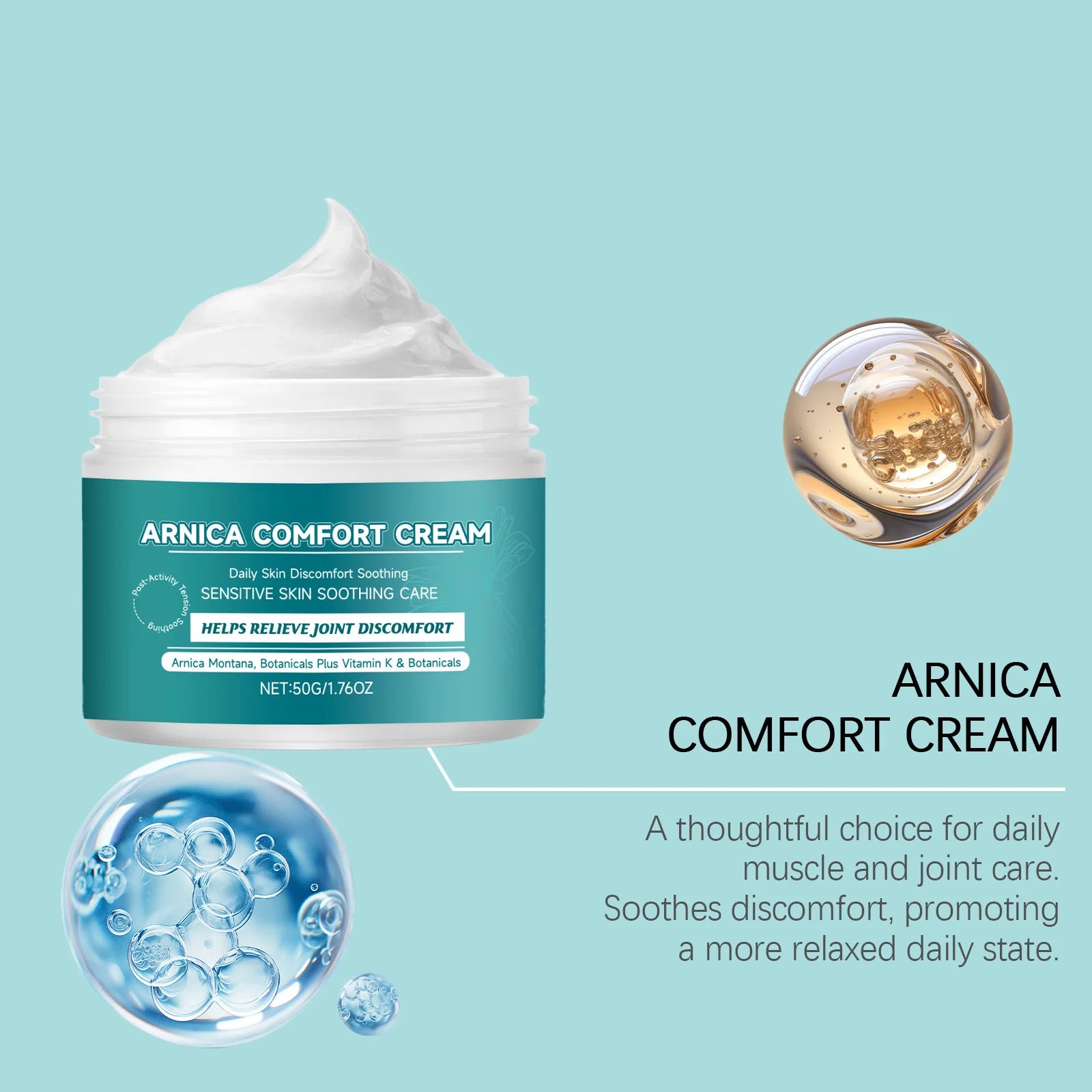 Herbal Skin Comfort Cream – Muscle & Joint Relief 50g Herbal Skin Cream Oasis Select