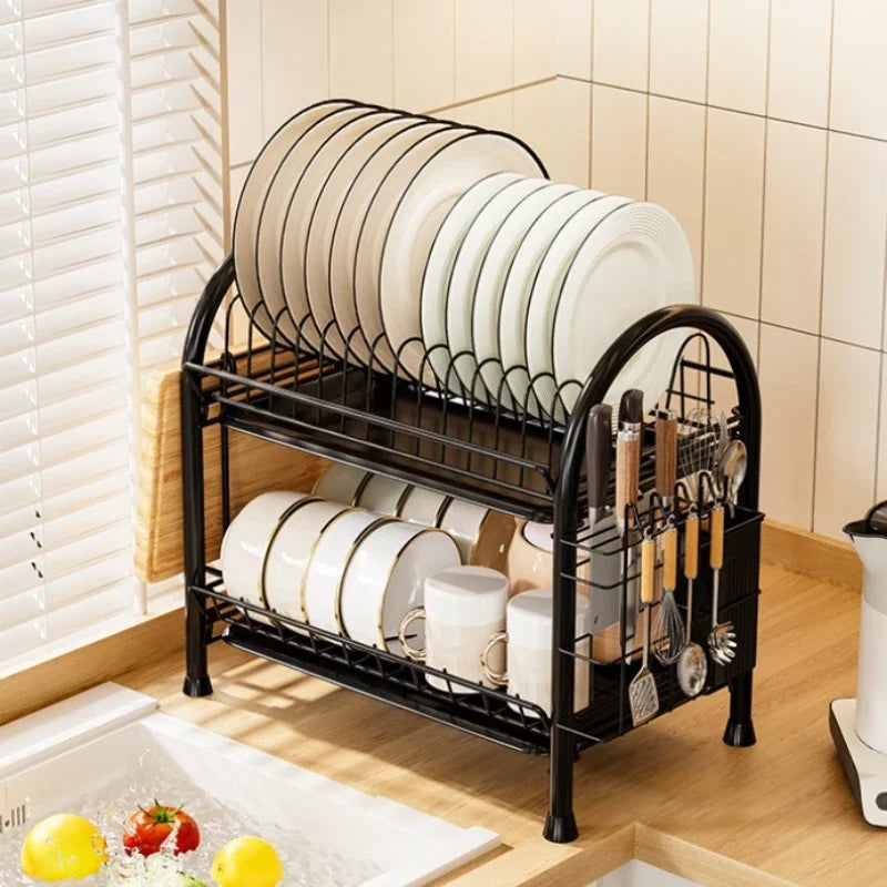 household countertop bowl and plate rack, dish rack, knife rack, chopstick cage integrated storage rack, dish cabinet Oasis Select