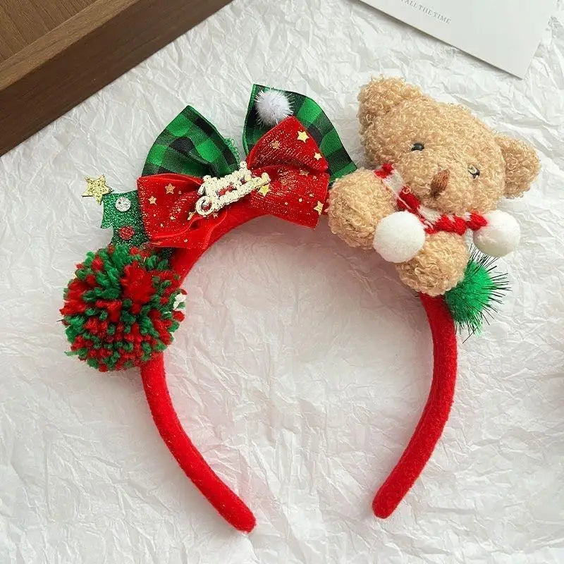 Reindeer Antler Headband with Bells | Christmas Party Accessory Holiday Party Headband Oasis Select