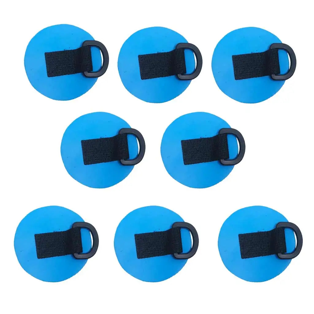Pvc Boat Fastening D-rings Boat Carriages Keeper Pad Eye Stowage D Tie-Down Ring Cleat Inflatable Boat SUP boad Dring Oasis Select 8 Piece Blue