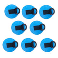 Pvc Boat Fastening D-rings Boat Carriages Keeper Pad Eye Stowage D Tie-Down Ring Cleat Inflatable Boat SUP boad Dring Oasis Select 8 Piece Blue