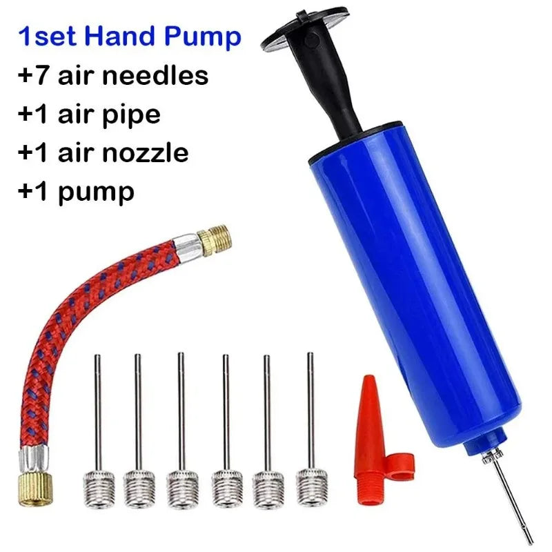 1pcs Universal Handheld Inflator Compact Portable Air Pump with Needle Practical Tool for Outdoor Sports Ball Inflation Oasis Select