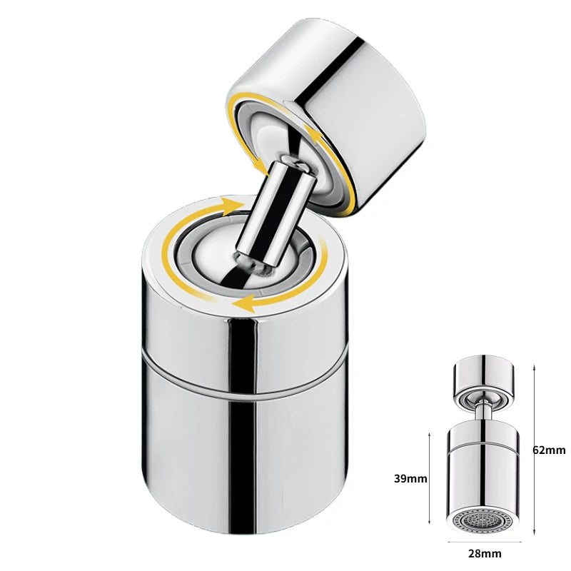 360° Rotating Faucet Aerator – 2-Mode Anti-Splash Tap Nozzle Faucet Aerator Oasis Select