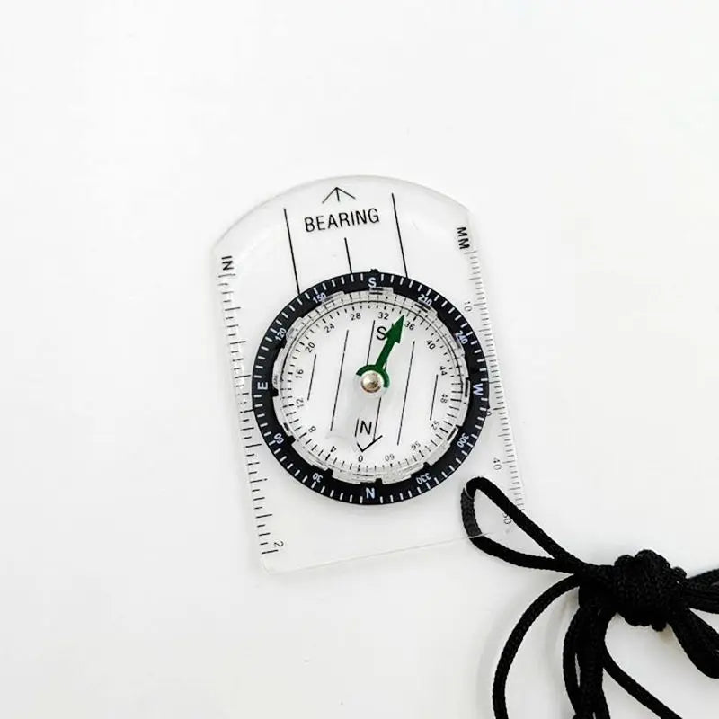 2-in-1 Outdoor Compass & Map Ruler – Acrylic Hiking Navigator Outdoor Compass Ruler Oasis Select