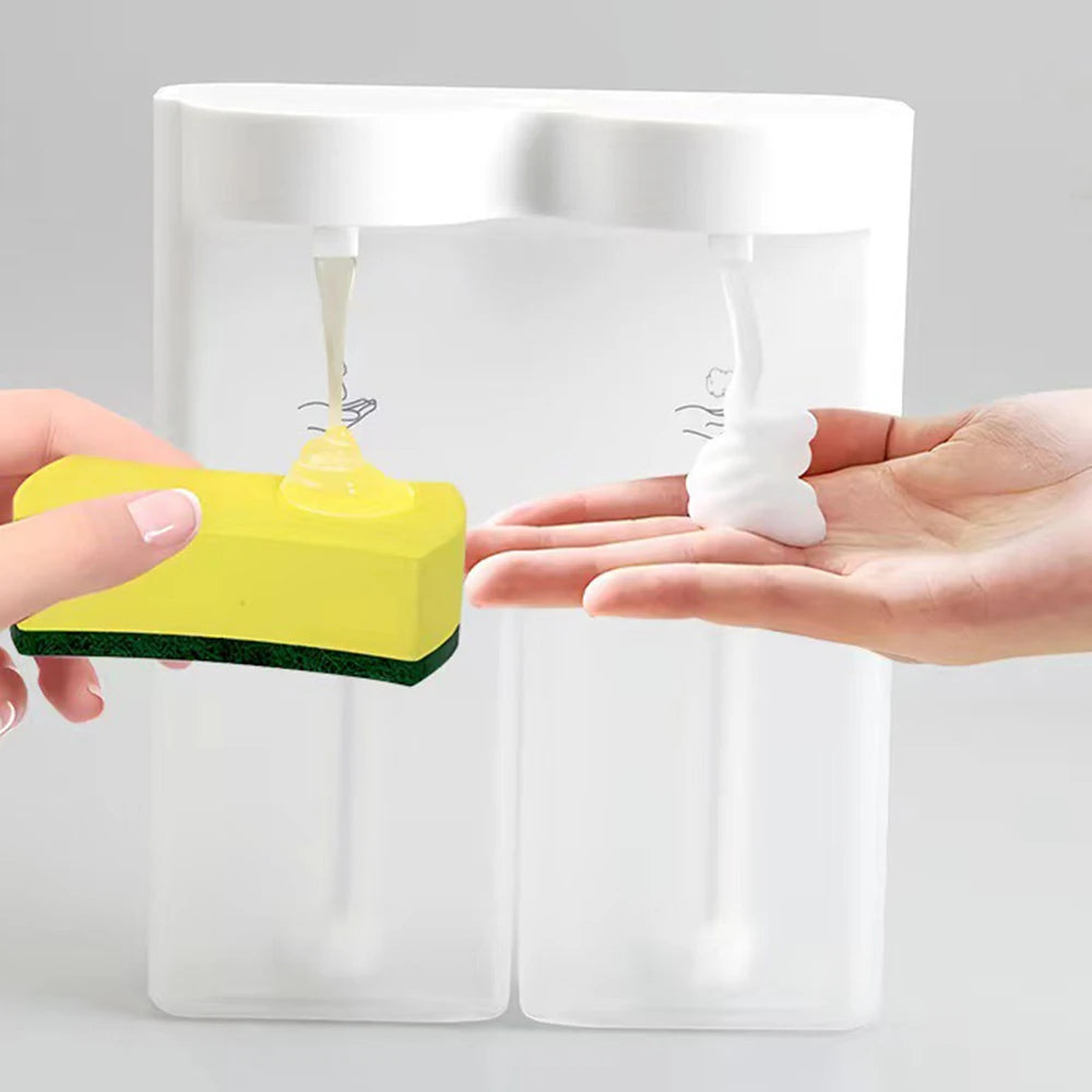 2-in-1 Touchless Foam & Liquid Soap Dispenser | Wall Mount