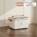 Large Portable Medicine Organizer Box Multifunctional First Aid Storage with Dividers for Pills/Drugs Household Medical Kit Oasis Select Small Red