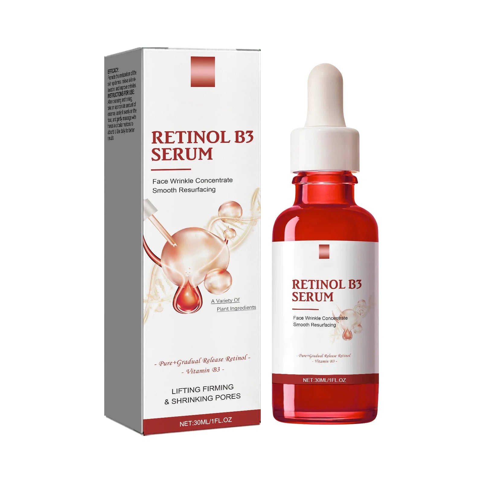Retinol & Vitamin B3 Face Serum – Anti-Aging, Pore Minimizing Facial Serum Oasis Select 1pcs