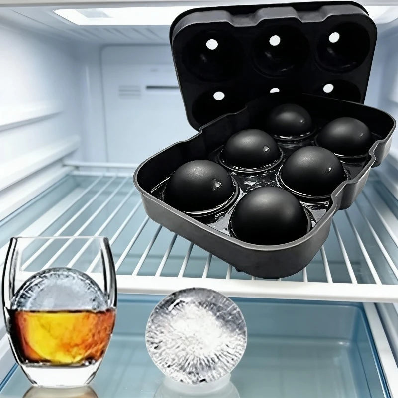 Large 3D Round Silicone Ice Ball Maker Big Sphere Mold High Balls Ice Cube Tray for Freezer Whiskey Cocktail Bar Tool Oasis Select
