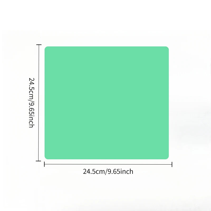 10pcs Kitchen Dish Cloth Cleaning Towel Coral Material Green Rose Pattern Wash Wipe Table Countertop Stove Sink Home Use Oasis Select