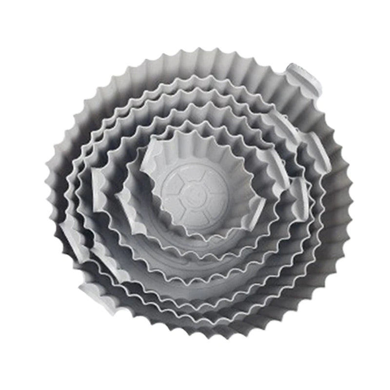Air Fryer Silicone Tray Baking Mat Fried Basket Liner Pot Holder Grill Pan Replacement Bakeware Pizza Pan for Healthy Cooking Oasis Select Gray