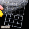 Transparent Nail Art Storage Box – 12, 15 & 24 Grid Organizer