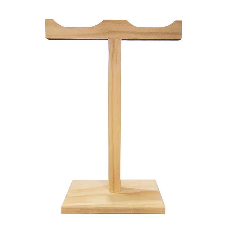 Solid Wood Headphone Stand, Headphone Headset Hanger Display Stand, Universal Noise Reduction Headphone Stand Wall Mount Oasis Select Square bottom