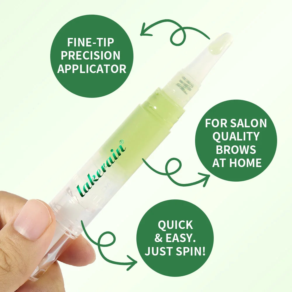 Lakerain Eyebrow Wax Wand Set Gentle Formula Easy DIY Salon Long-lasting Smooth Hair Free Skin Eyebrow Facial Hair Removal Set Oasis Select