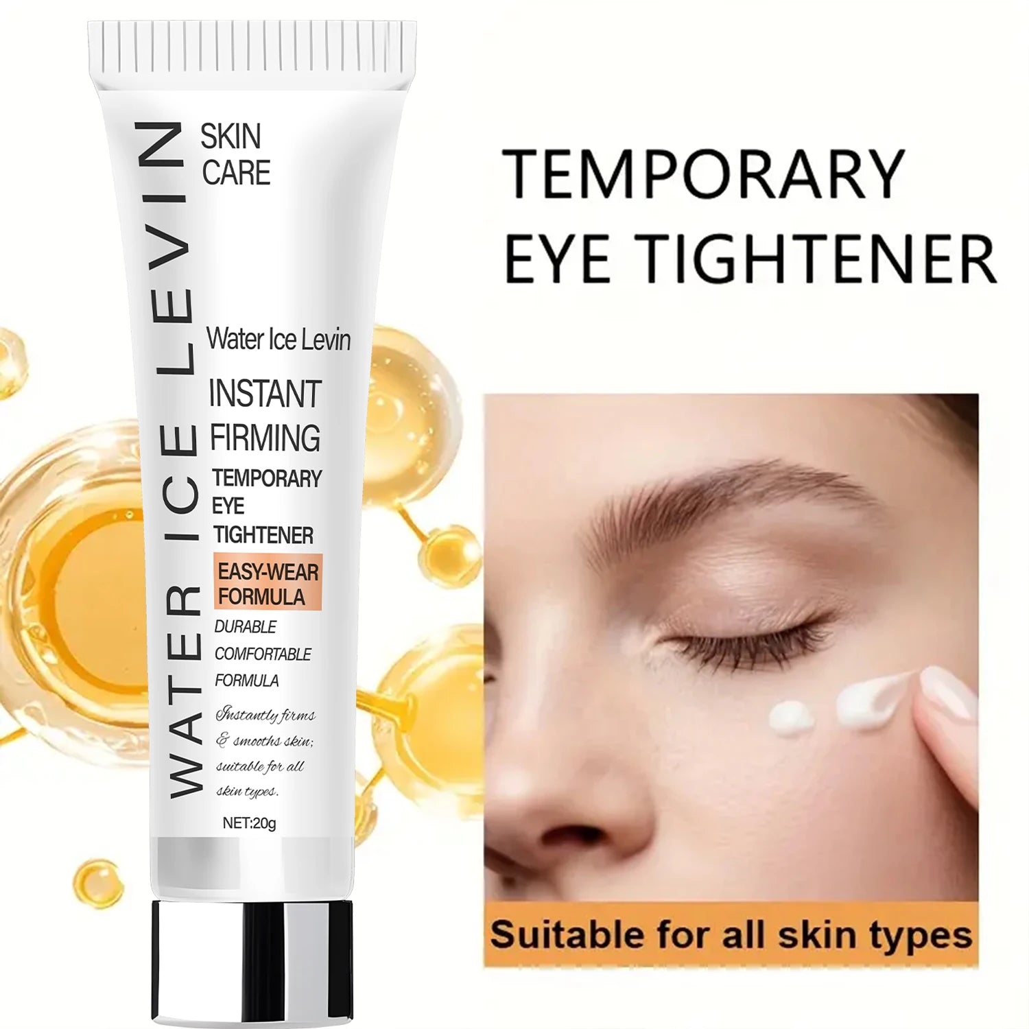 Levin Firming Eye Cream – Hyaluronic Acid & Retinol | 20g Eye Firming Cream Oasis Select