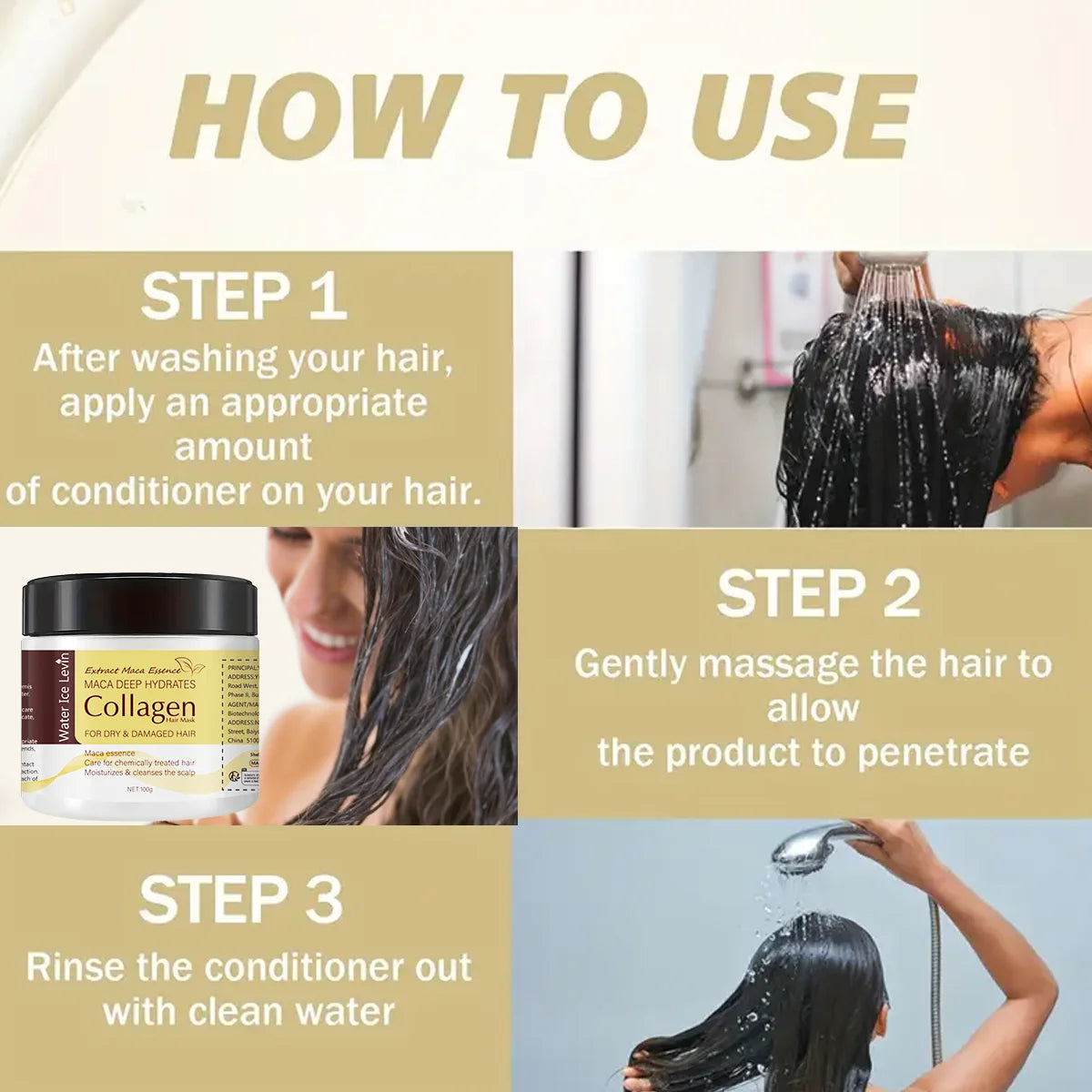 Collagen & Keratin Hair Mask – Deep Moisture Repair 100g Deep Conditioning Mask Oasis Select