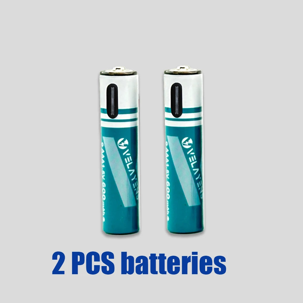 Long Lasting 600mAh AAA Rechargeable Battery Durable AAA Battery with USB C Charge Cable for High-Drain Devices Cameras Remotes Oasis Select 2PCS Battery China Mainland