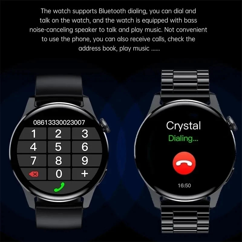 Men's GPS Smartwatch 1.52" AMOLED BT Calls NFC IP68 Waterproof