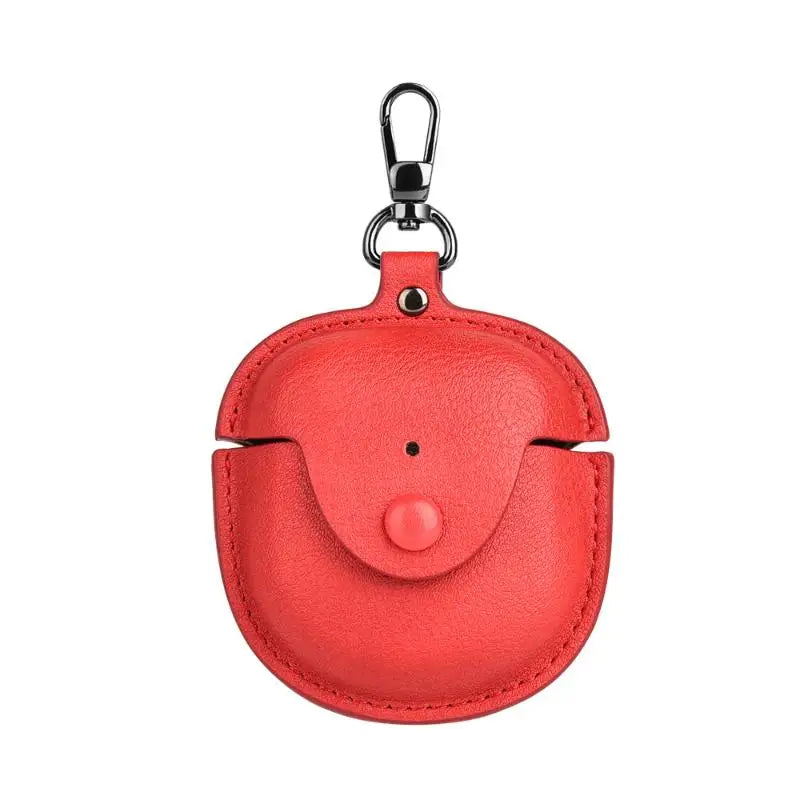 Leather Case for Bose QuietComfort Earbuds 2 + Carabiner Earbud Protective Case Oasis Select Red