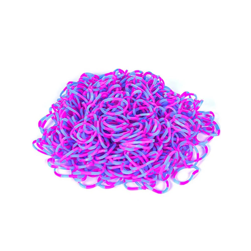 Loom Rubber Bands Bracelet Making Kids Elastic Weaving Lacing DIY
