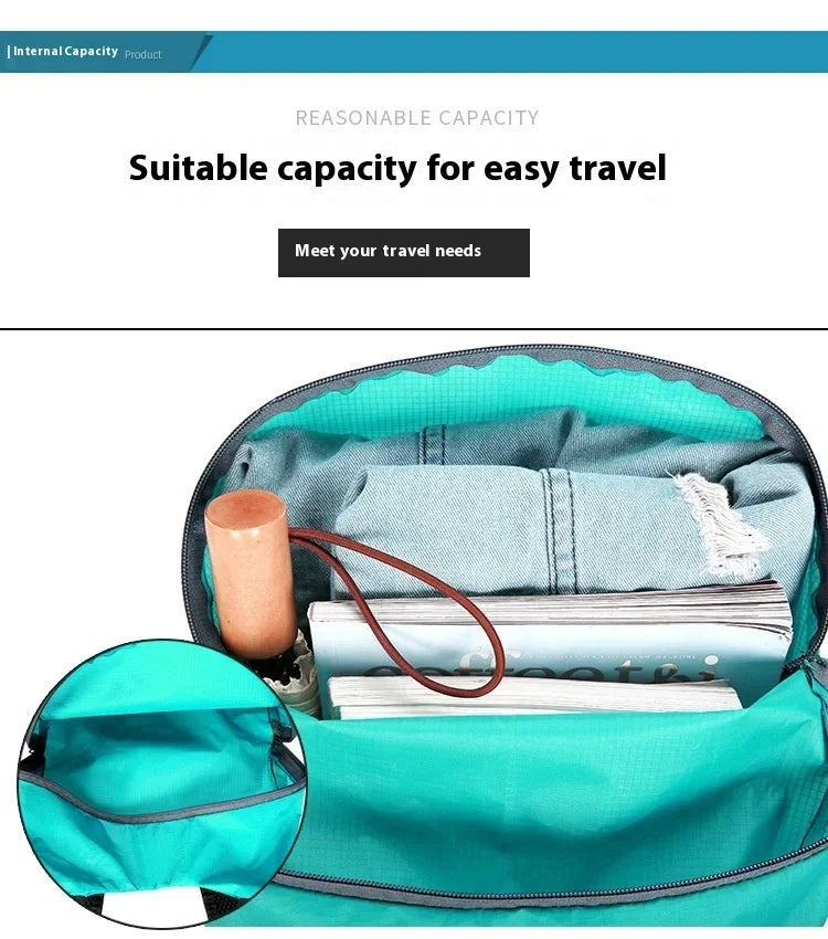 Ultralight Waterproof Folding Backpack - High-Volume Portable Travel Bag Lightweight Outdoor Sports Daypack for Men And Women Oasis Select