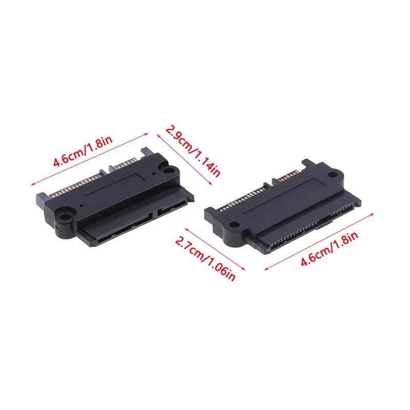 1Pc SFF-8482 SAS To SATA 180 Degree Angle Adapter Converter Straight Head SATA To SATA Converter Oasis Select