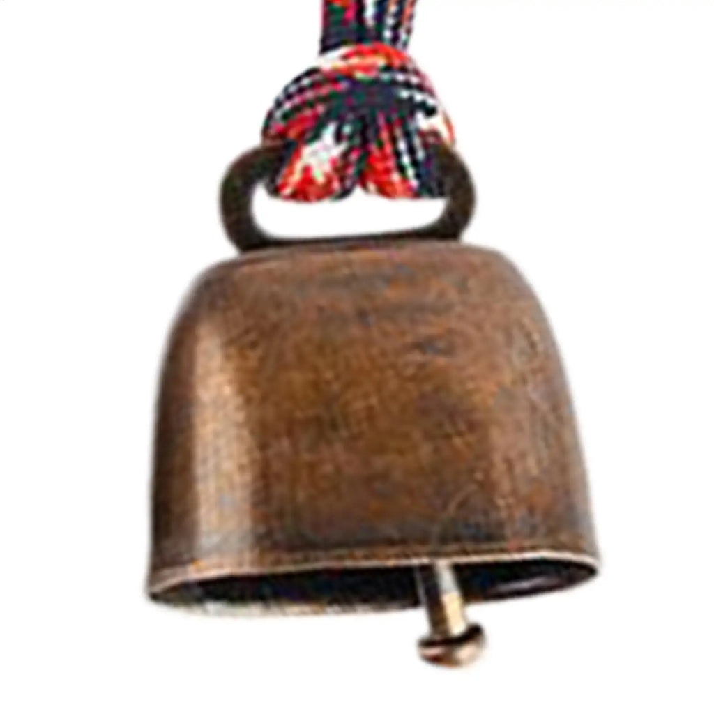 Bear Bell for Outdoor Hiking Camping Loud Cast Iron Cowbell with Hand Braided Lanyard, Anti-Lost Keychain for Backpacking Walk Oasis Select