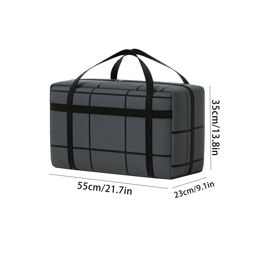 Portable Large Capacity Folding Clothing Storage Bag Hand-Held Duffel Bag Double Zipper Padded Bag Wardrobe Organizer Moving Bag Oasis Select 40L