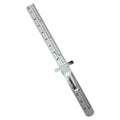Detachable Clip Stainless Steel Ruler Engraved Scale Accurate Scale Measuring Gauge Stainless Steel Metric and Imperial Oasis Select KSR15